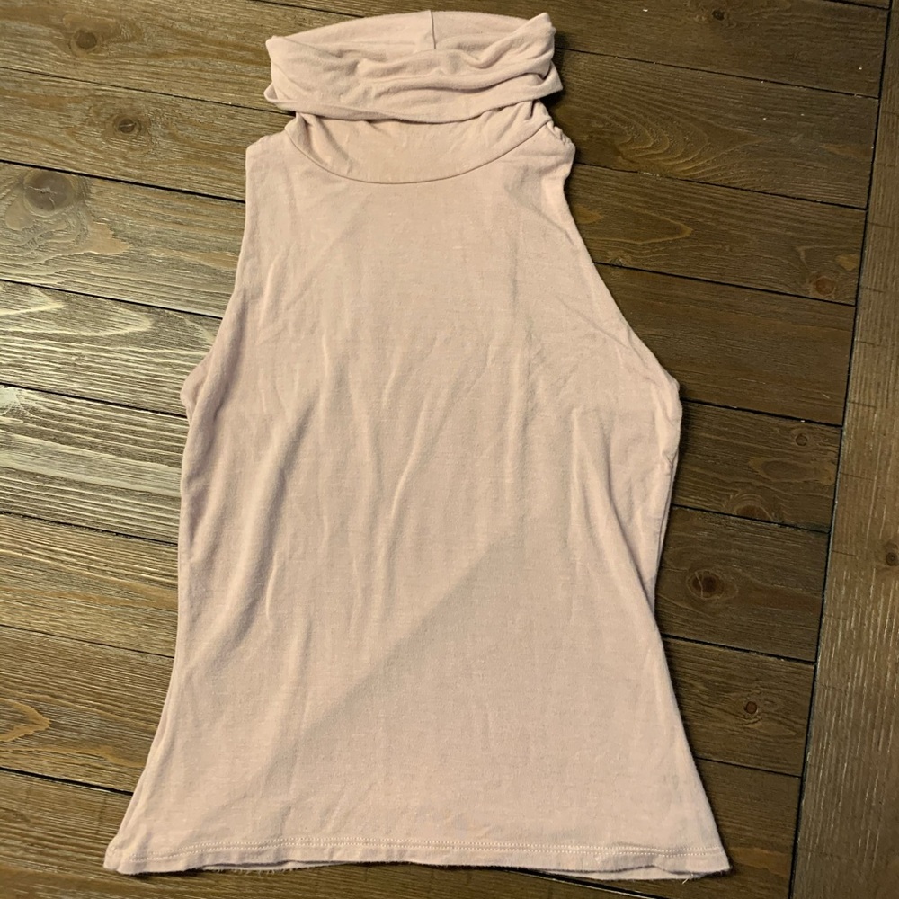 Lulu Turtle Neck fitted tank top